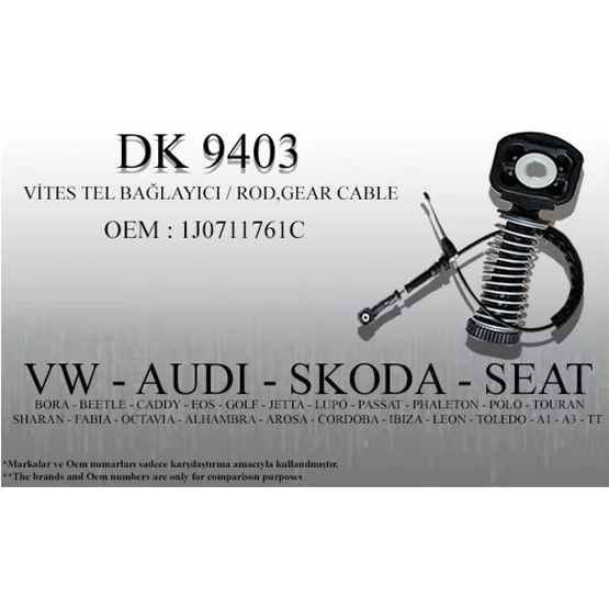 Leon 1J0711761C Vites Halat Ucu Dk9403 Vw Audı Skoda Seat