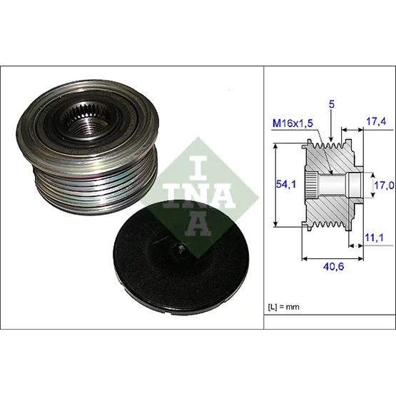    ina 535008910, Alternatör Kasnağı 535008910 Clıo-Iı-Iıı 1.5Dcı (04-) Modus