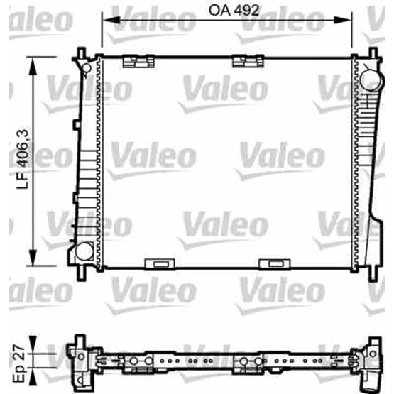 8200468913   valeo 734462, Radyatör 734462 Clıo Iıı-Modus (04-) 1.5Dcı 1.4-1.6 16V Klimalı Mekanik