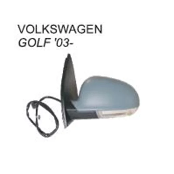 Ayna Sol Vm197ehpal Golf-V (04-) Elektrikli Isıtmalı Kesik Cam (Sinyalli)